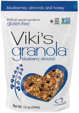 Viki’s blueberry almond product